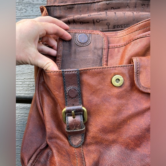 Fossil vintage style satchel - Picture 6 of 13